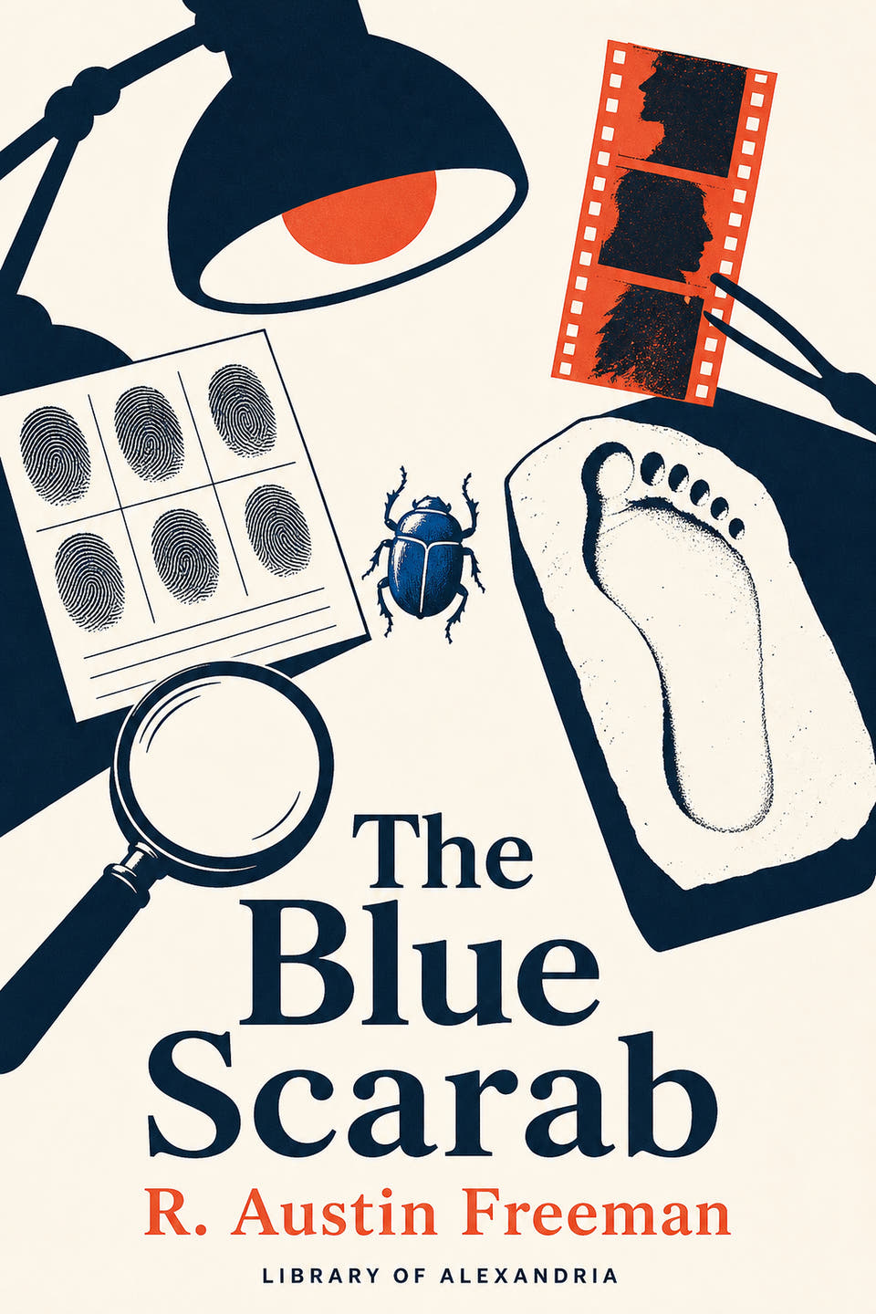 The Blue Scarab by R. Austin Freeman, the cover