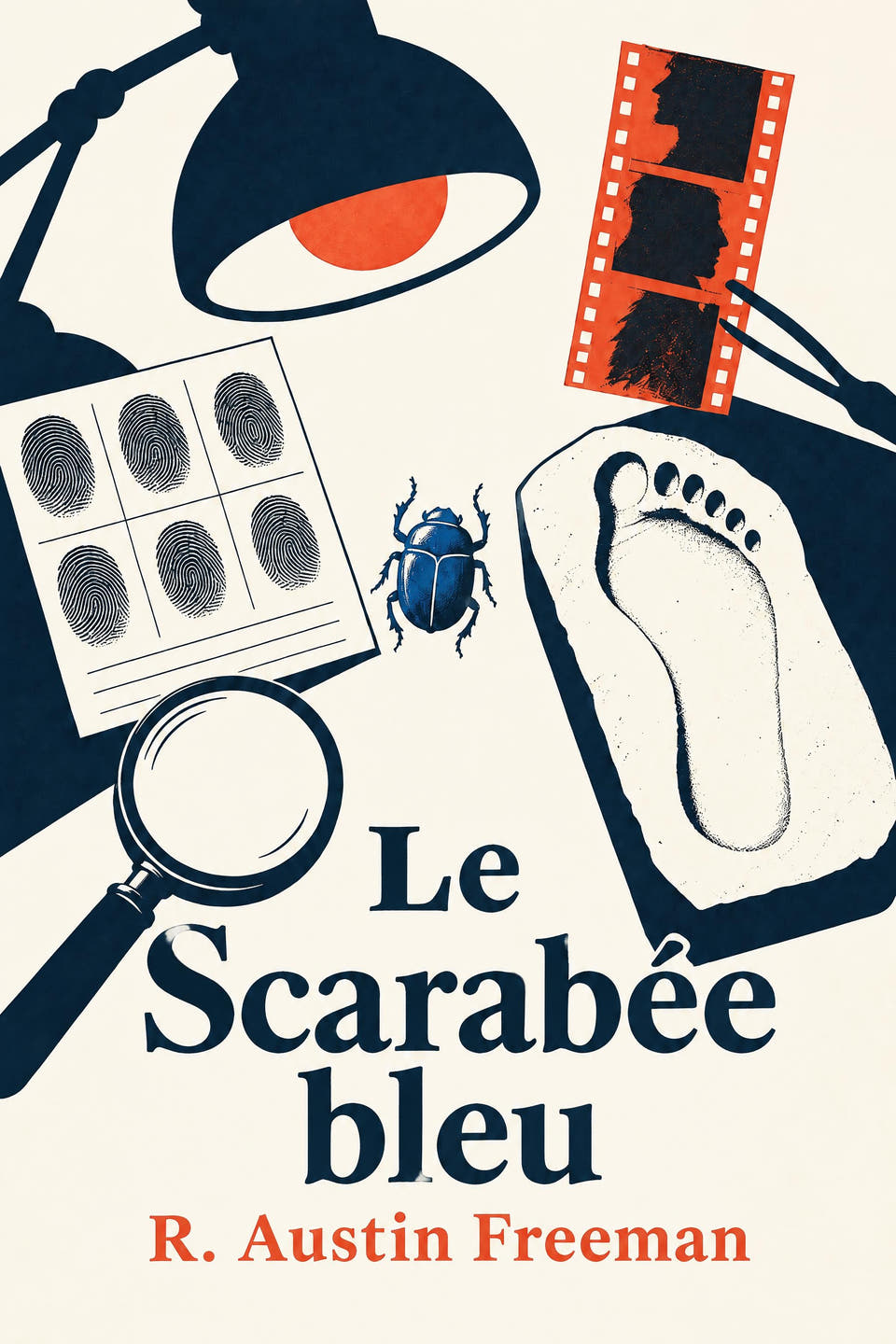 Le Scarabée bleu by R. Austin Freeman, the cover