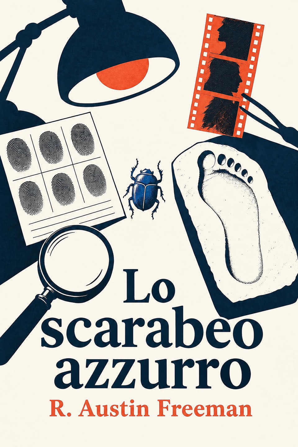 Lo scarabeo azzurro by R. Austin Freeman, the cover