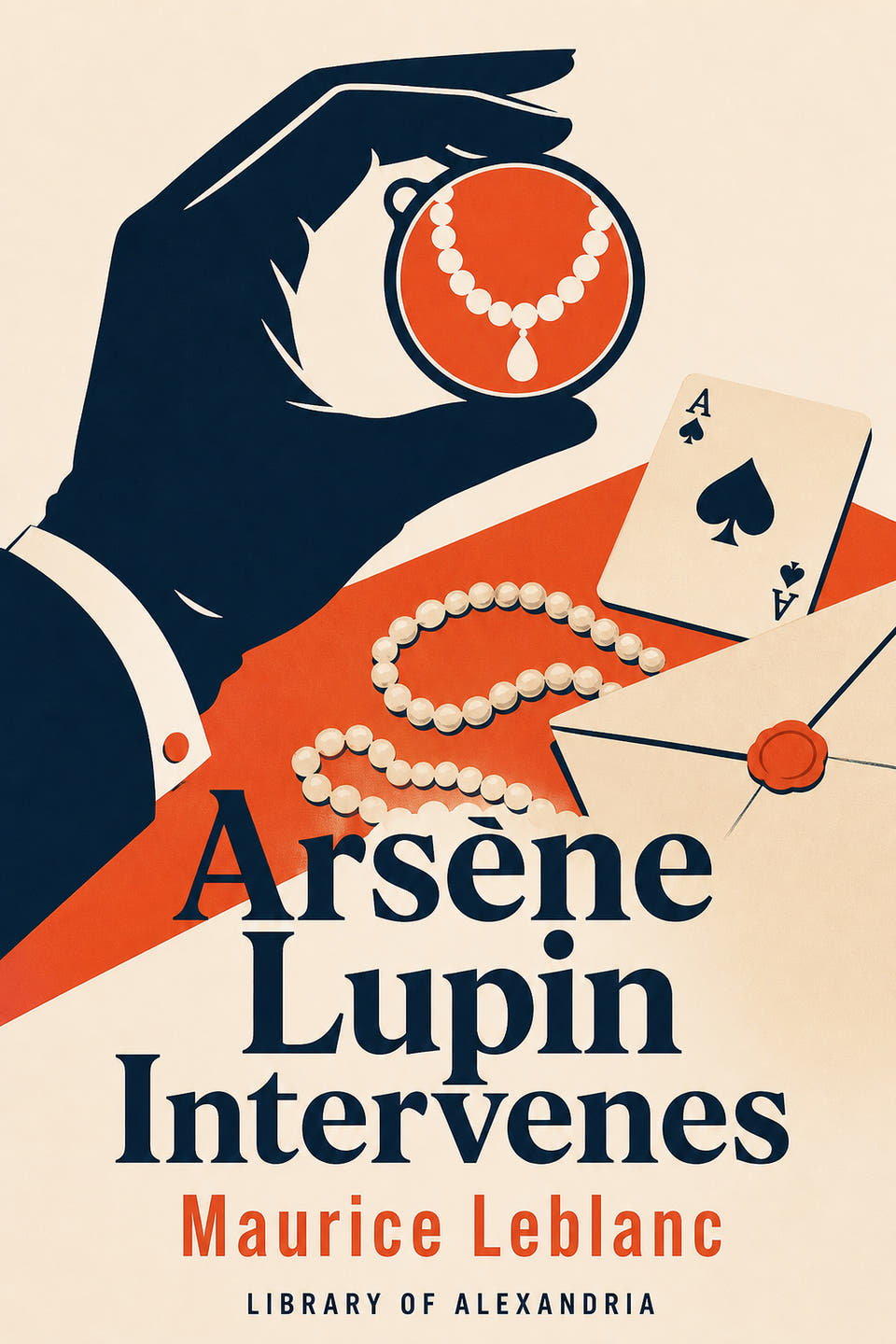 Arsène Lupin Intervenes by Maurice Leblanc, the cover