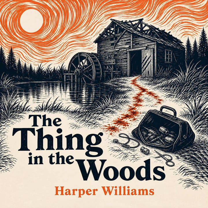 La Chose dans les Woods, the audiobook cover