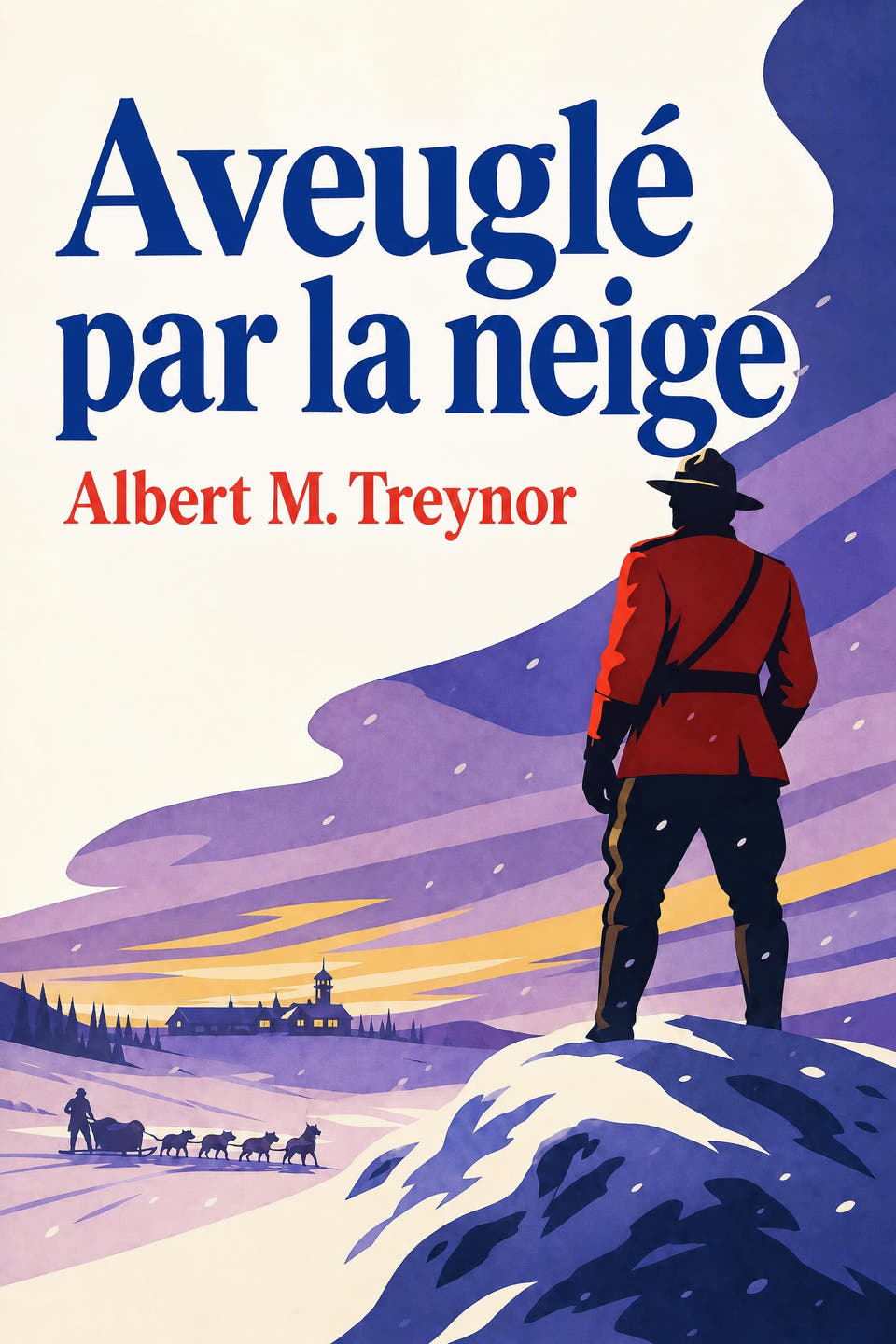 Aveuglé par la neige by Albert M. Treynor, the cover