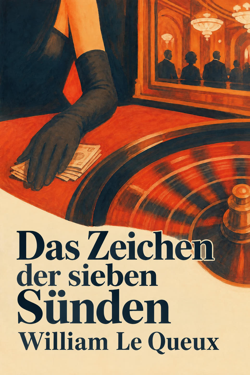 Das Zeichen der sieben Sünden by William Le Queux, the cover