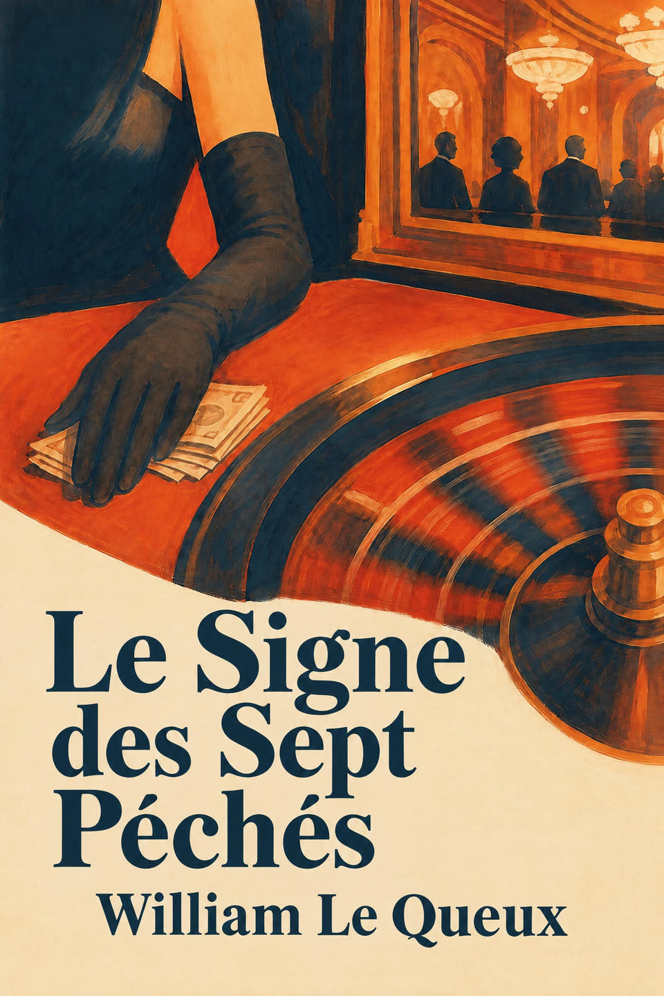 Le Signe des Sept Péchés by William Le Queux, the cover
