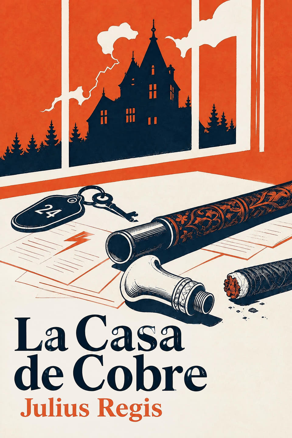 La Casa de Cobre by Julius Regis, the cover