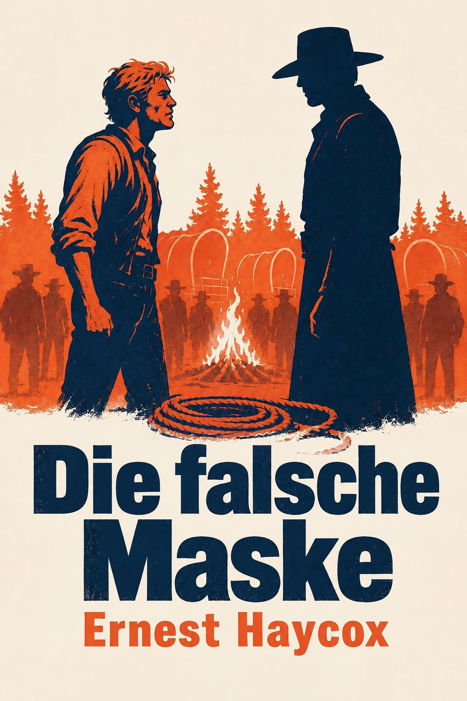 Die falsche Maske by Ernest Haycox, the cover