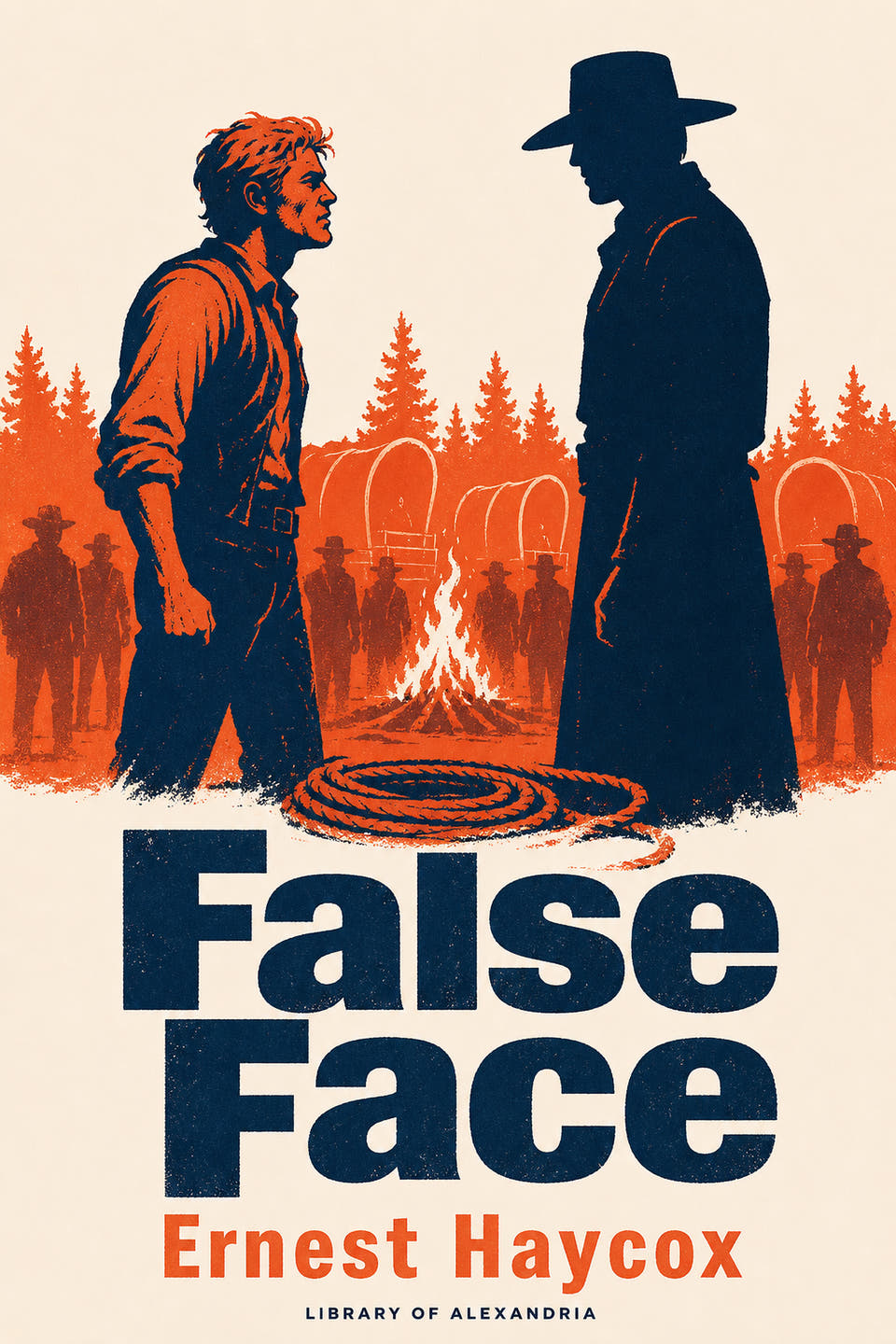 False Face by Ernest Haycox, the cover
