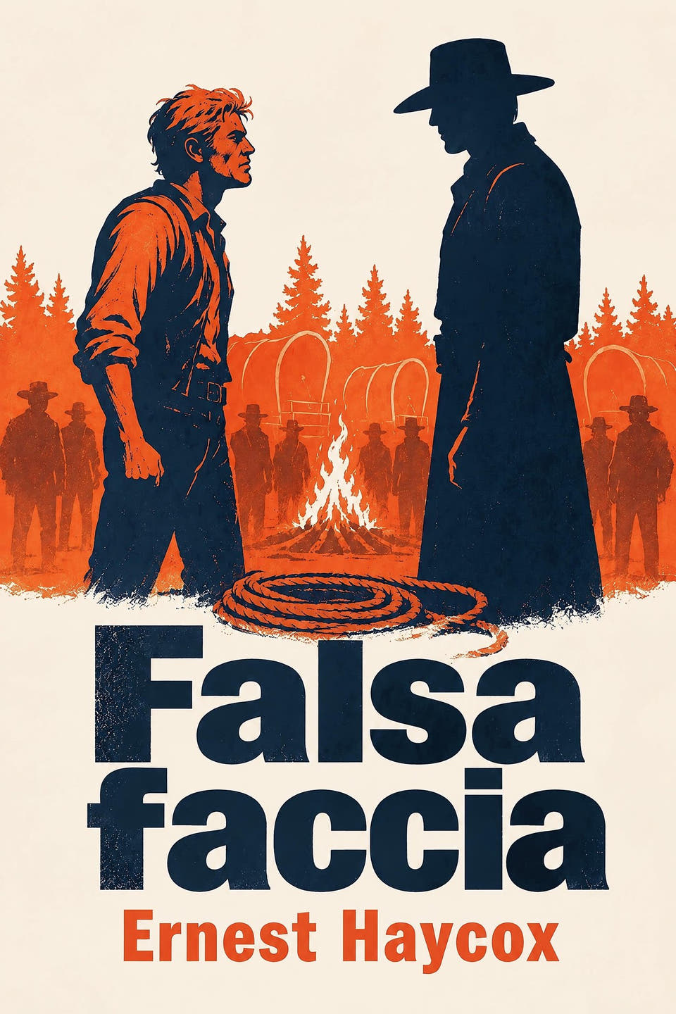 Falsa faccia by Ernest Haycox, the cover