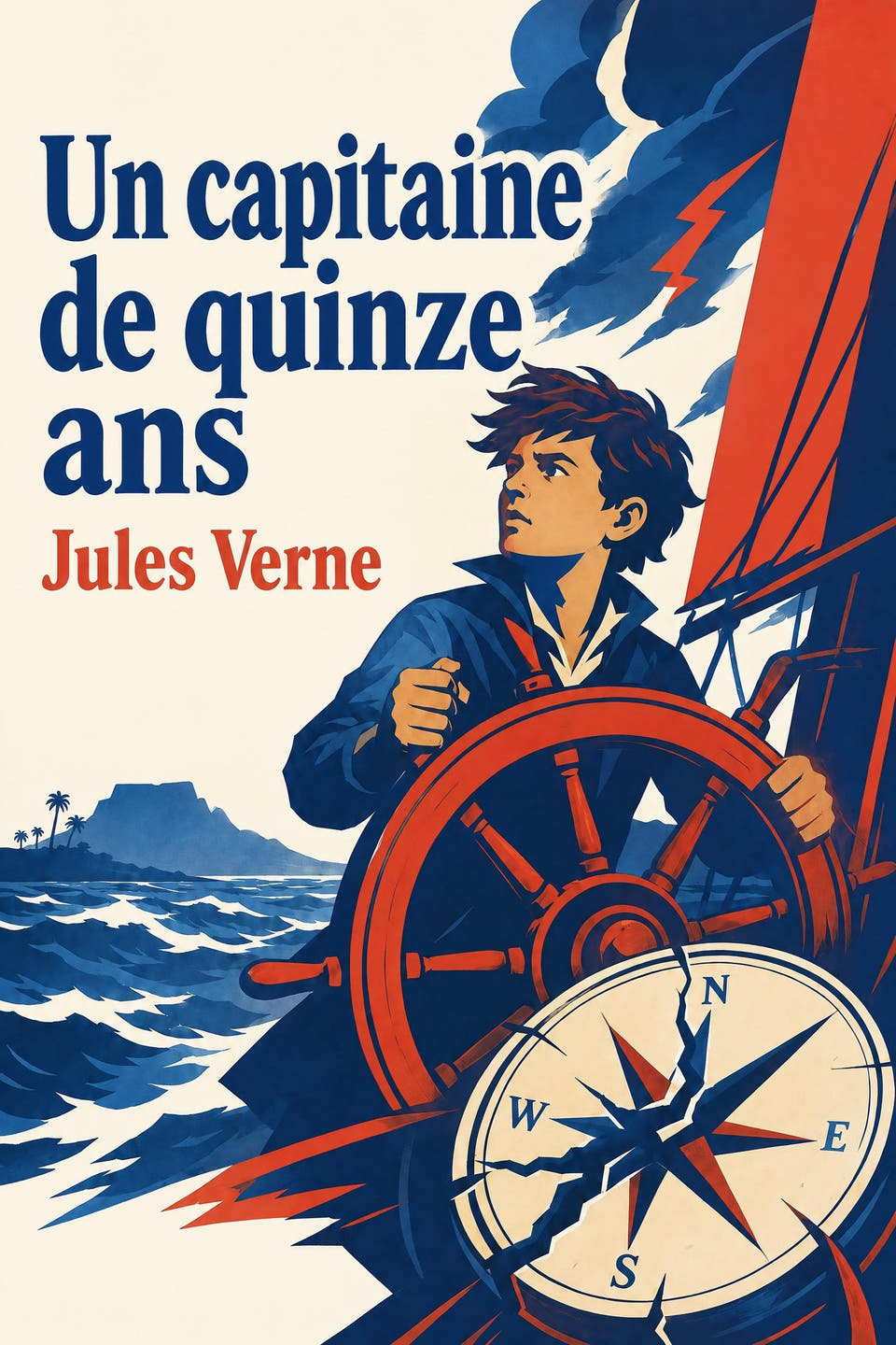 Un capitaine de quinze ans by Jules Verne, the cover
