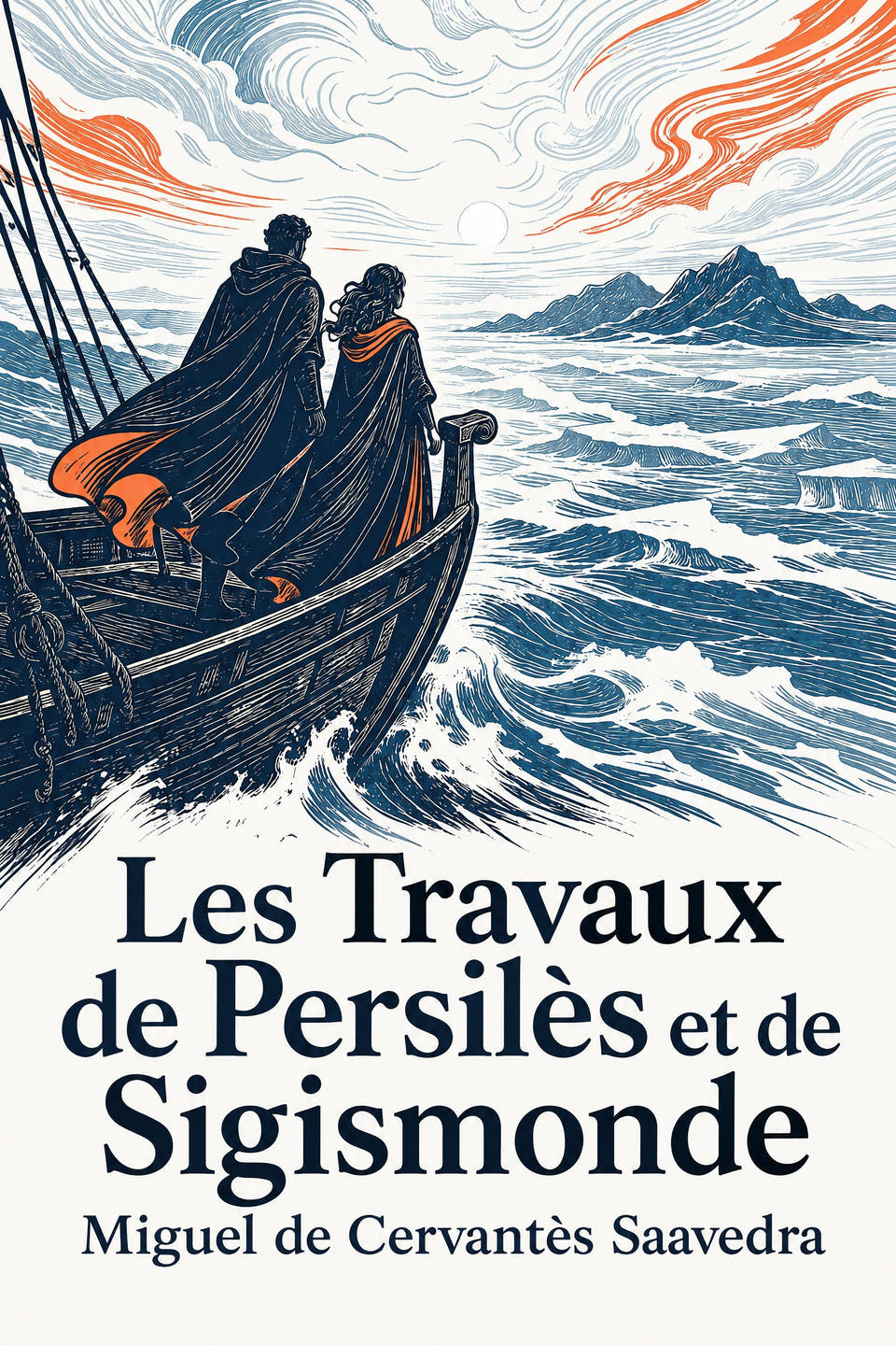 Les Travaux de Persilès et de Sigismonde by Miguel de Cervantès Saavedra, the cover