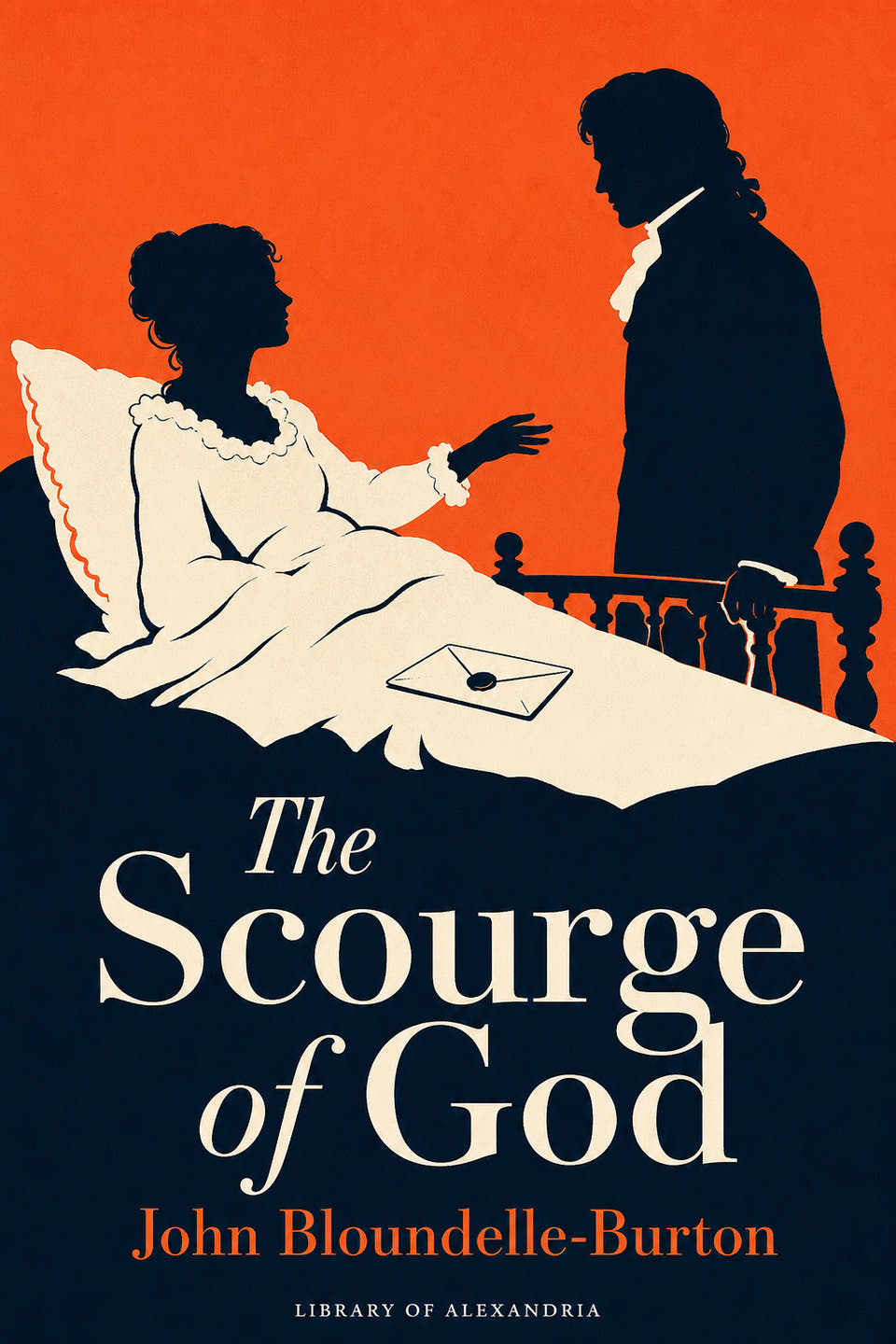 The Scourge of God by John Bloundelle-Burton, the cover