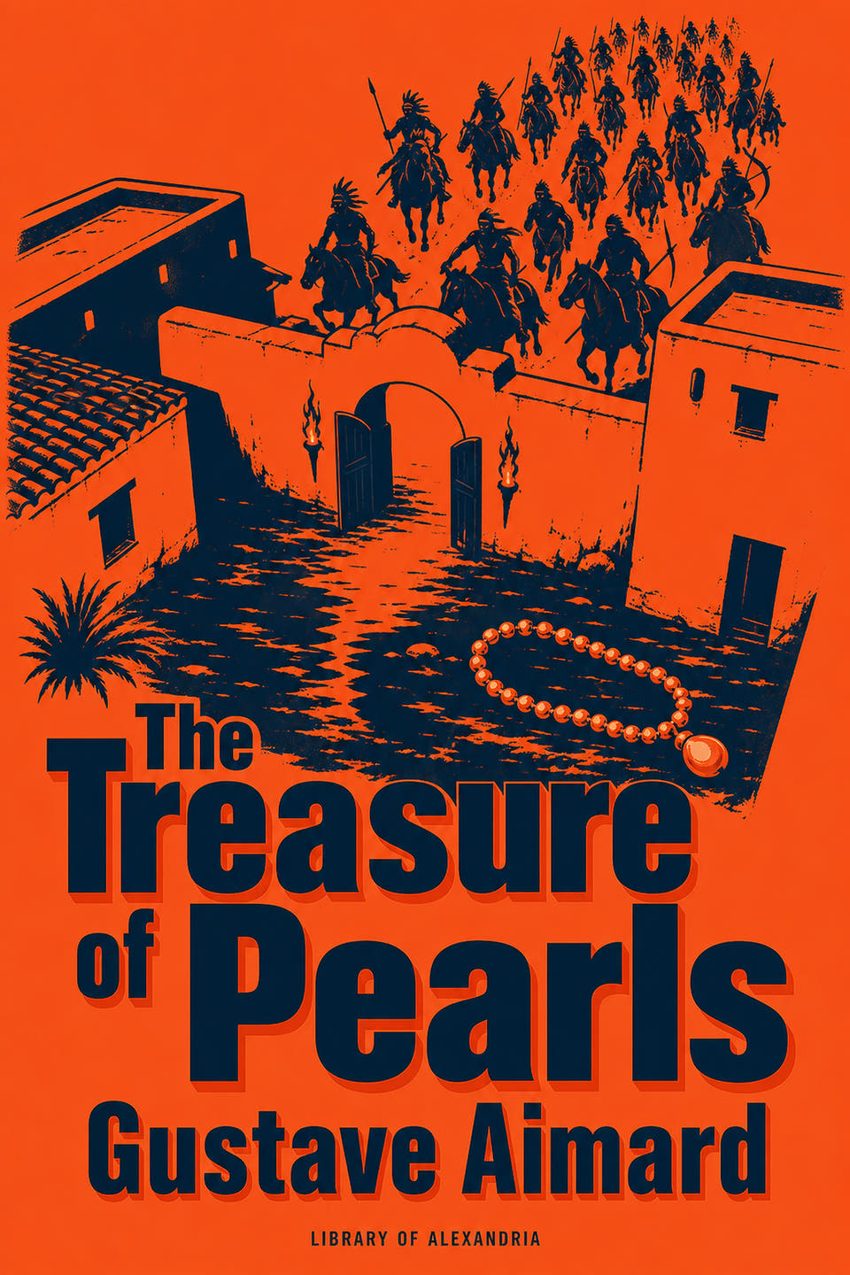 The Treasure of Pearls by Gustave Aimard, the cover