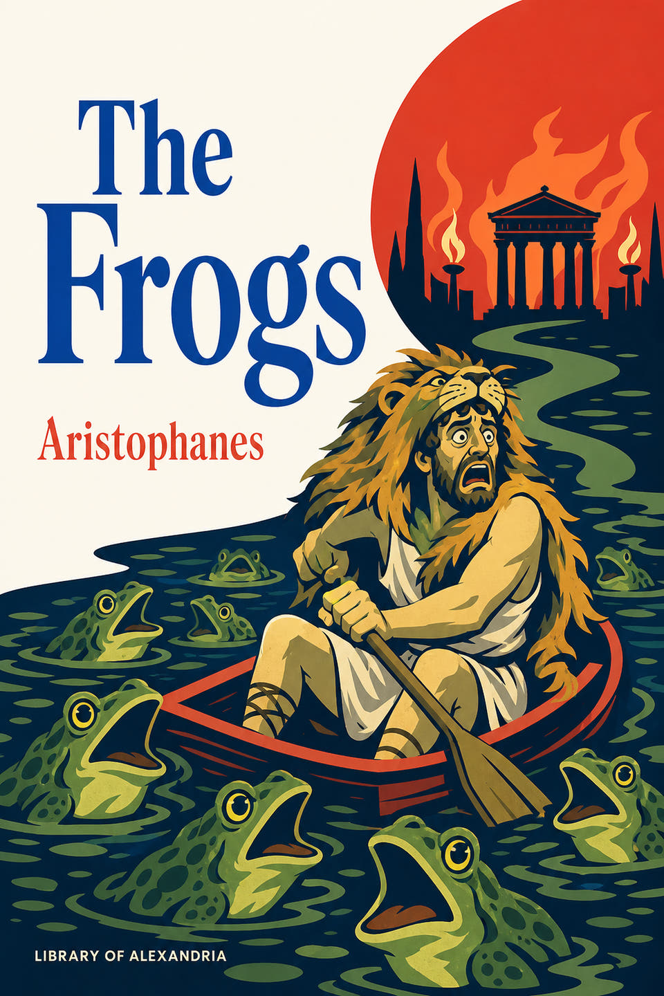 The Frogs by Aristophanes, the cover