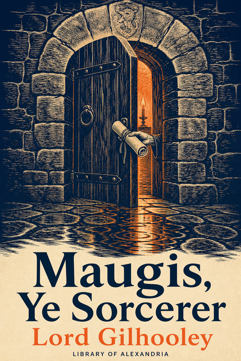 Maugis, Ye Sorcerer by Lord Gilhooley, the cover