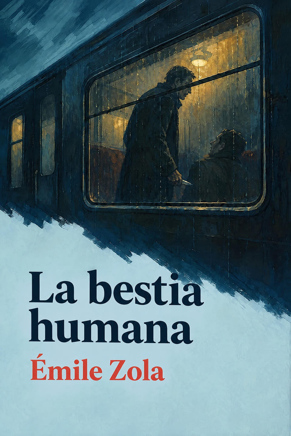 La bestia humana by Émile Zola, the cover