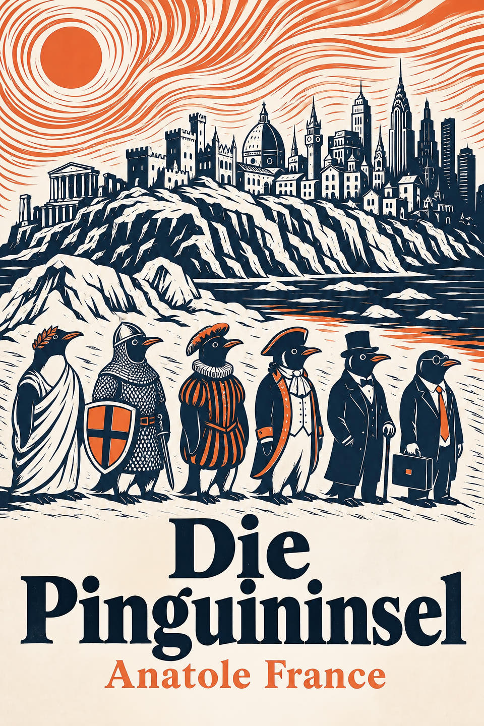 Die Pinguininsel by Anatole France, the cover