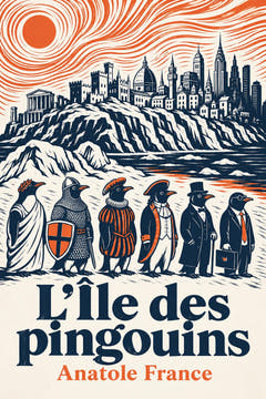 L’Île des pingouins, the cover of this edition