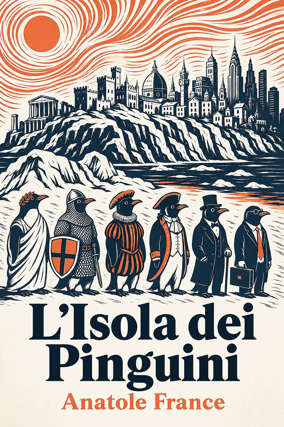 L'Isola dei Pinguini by Anatole France, the cover