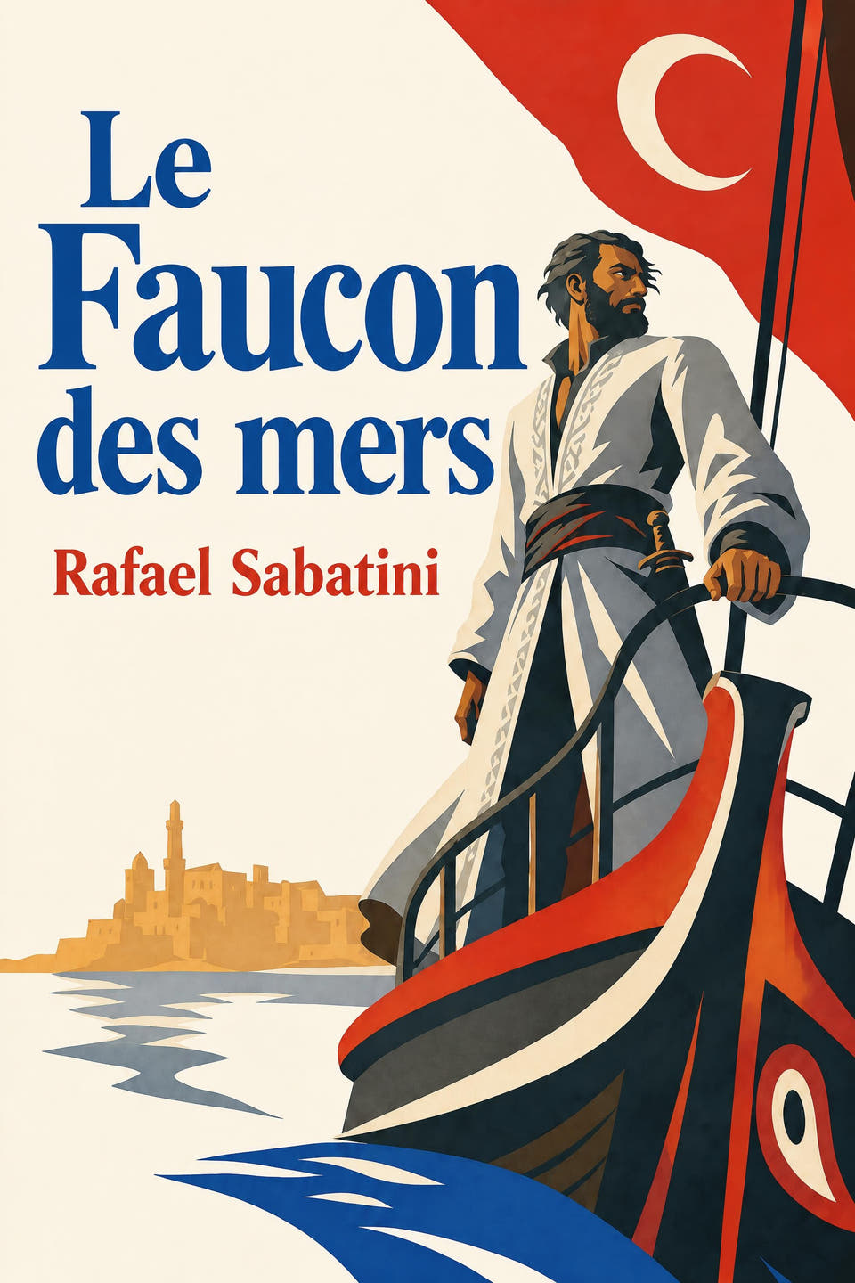 Le Faucon des mers by Rafael Sabatini, the cover