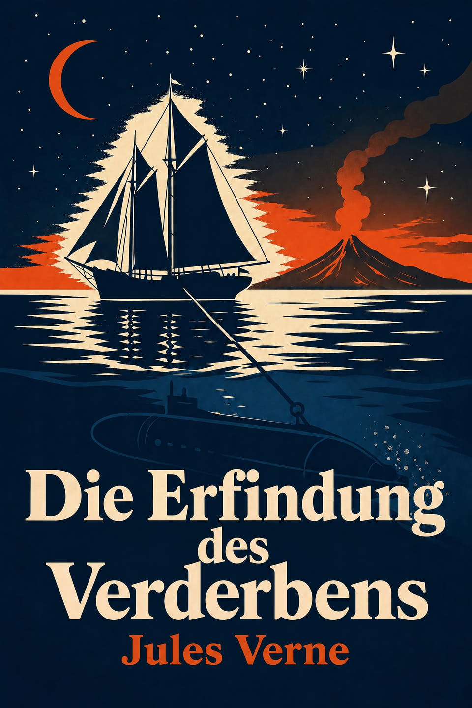 Die Erfindung des Verderbens by Jules Verne, the cover