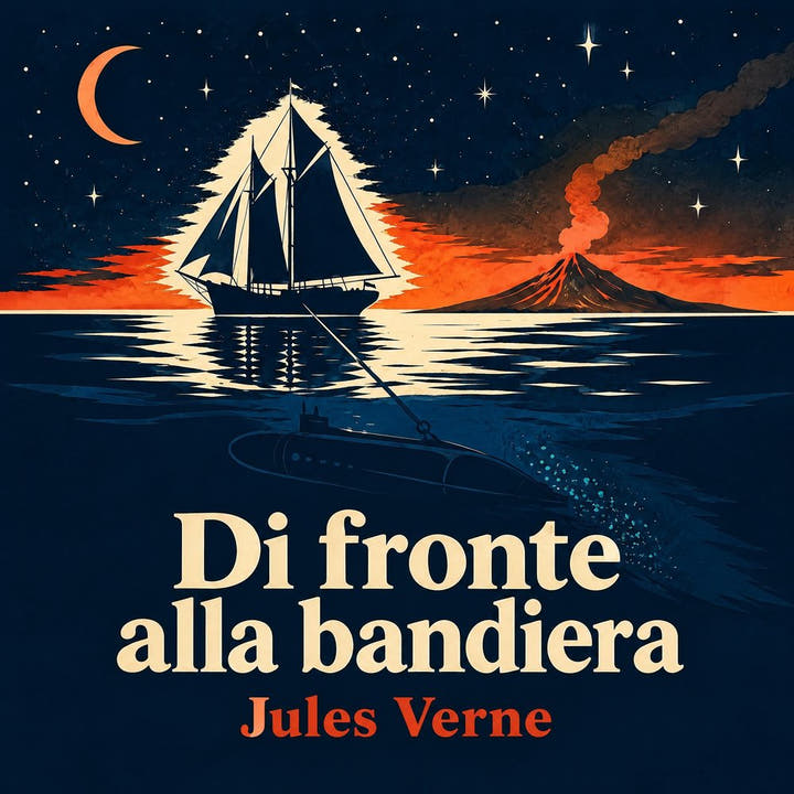 Di fronte alla bandiera, copertina dell’audiolibro
