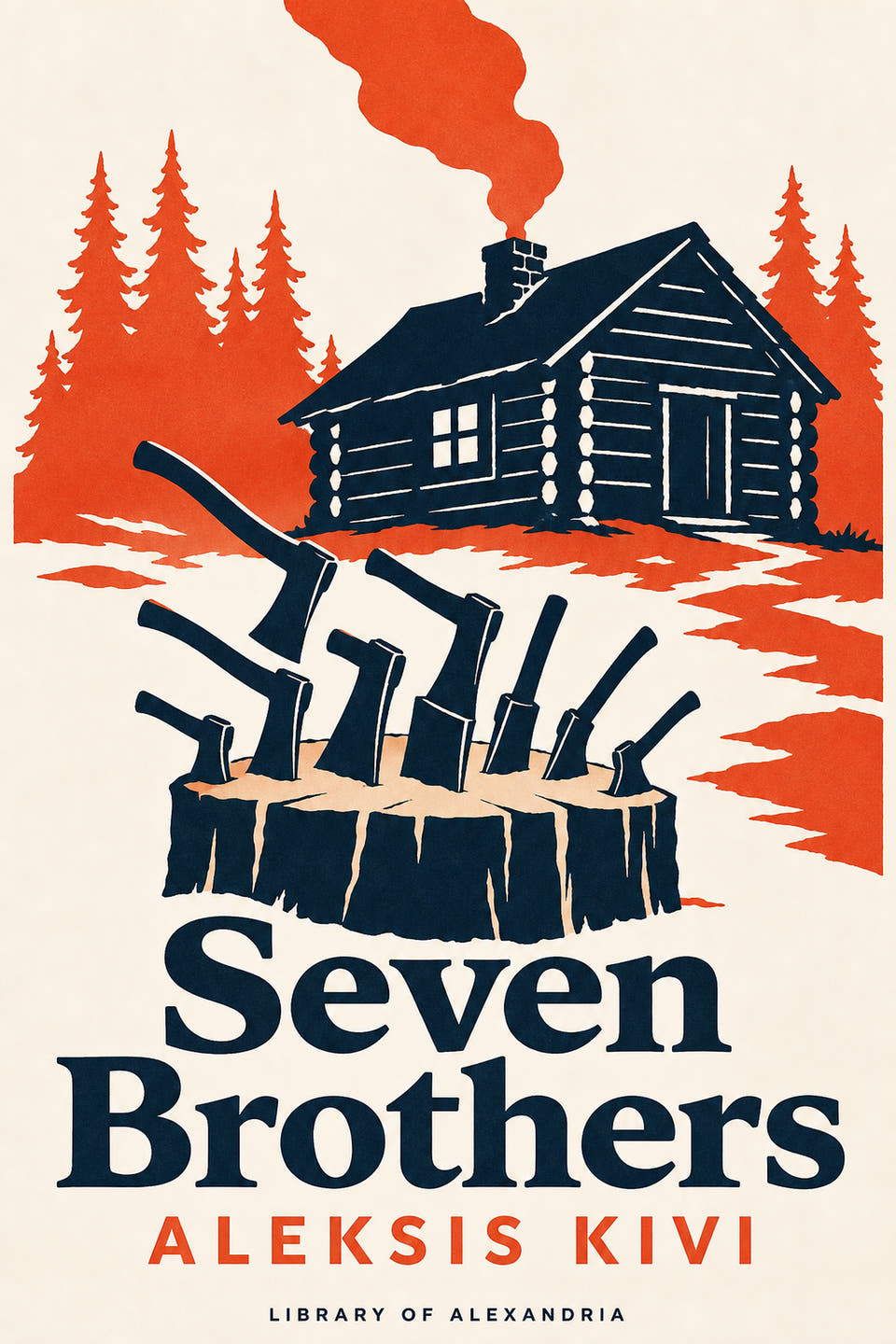Seven Brothers by Aleksis Kivi, the cover
