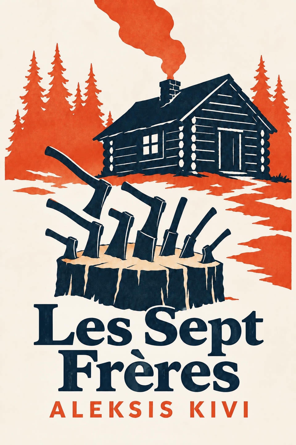 Les Sept Frères by Aleksis Kivi, the cover