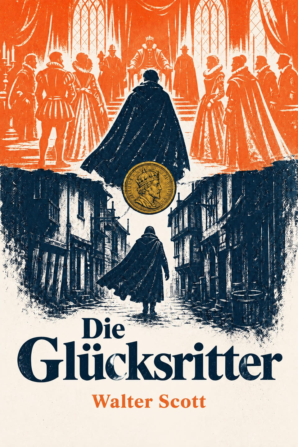 Die Glücksritter by Walter Scott, the cover