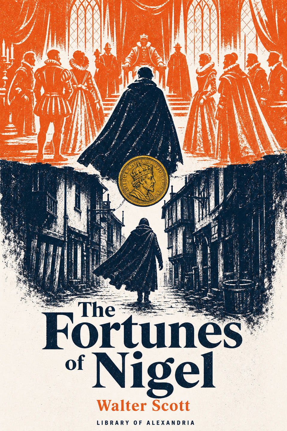 The Fortunes of Nigel by Walter Scott, the cover