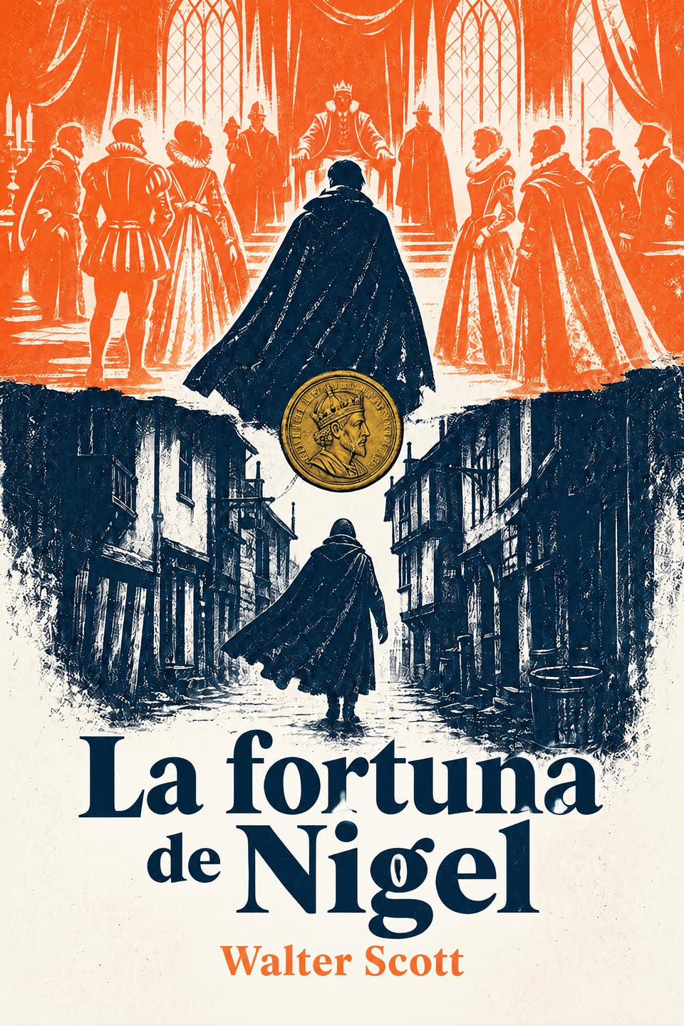 La fortuna de Nigel by Walter Scott, the cover