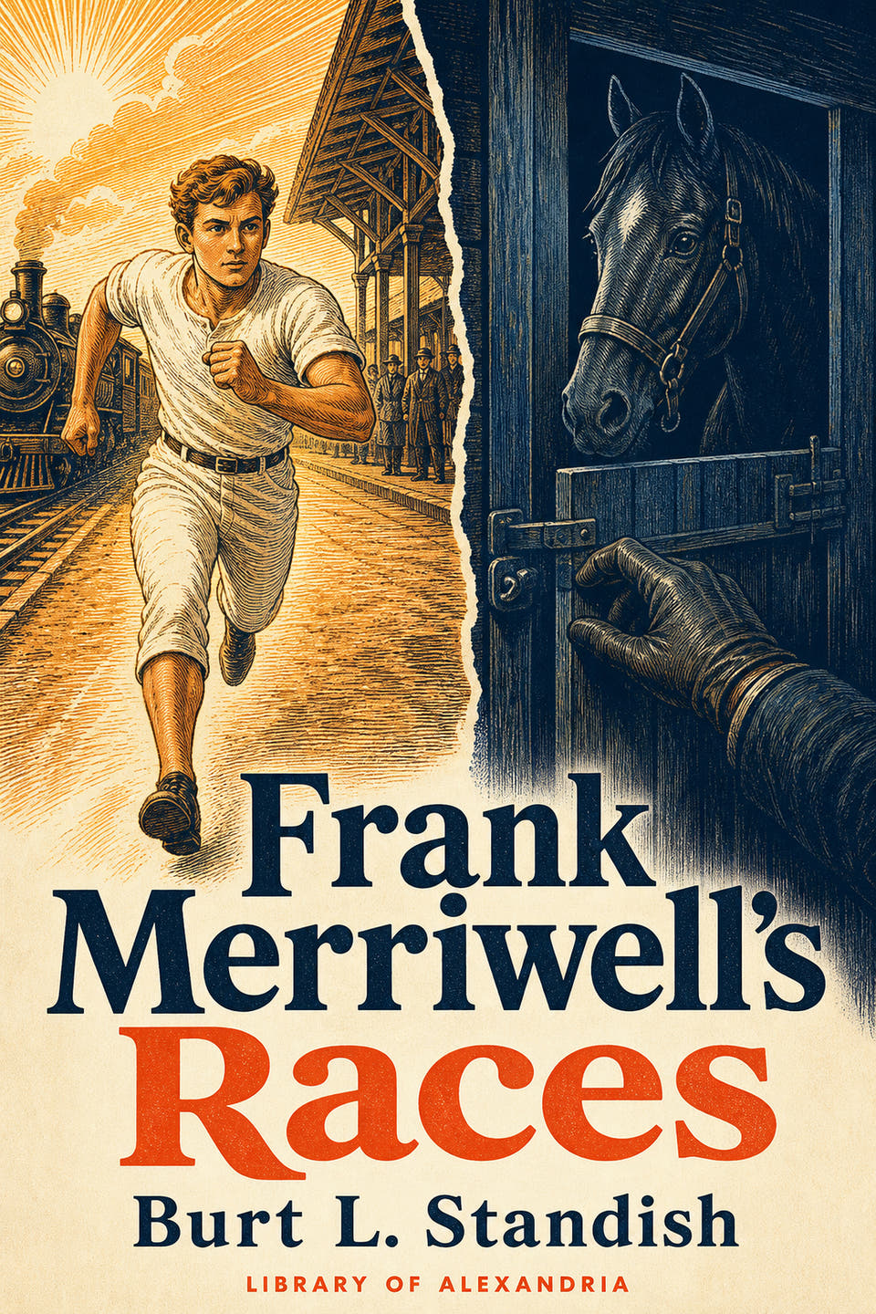 Frank Merriwell's Races by Burt L. Standish, the cover