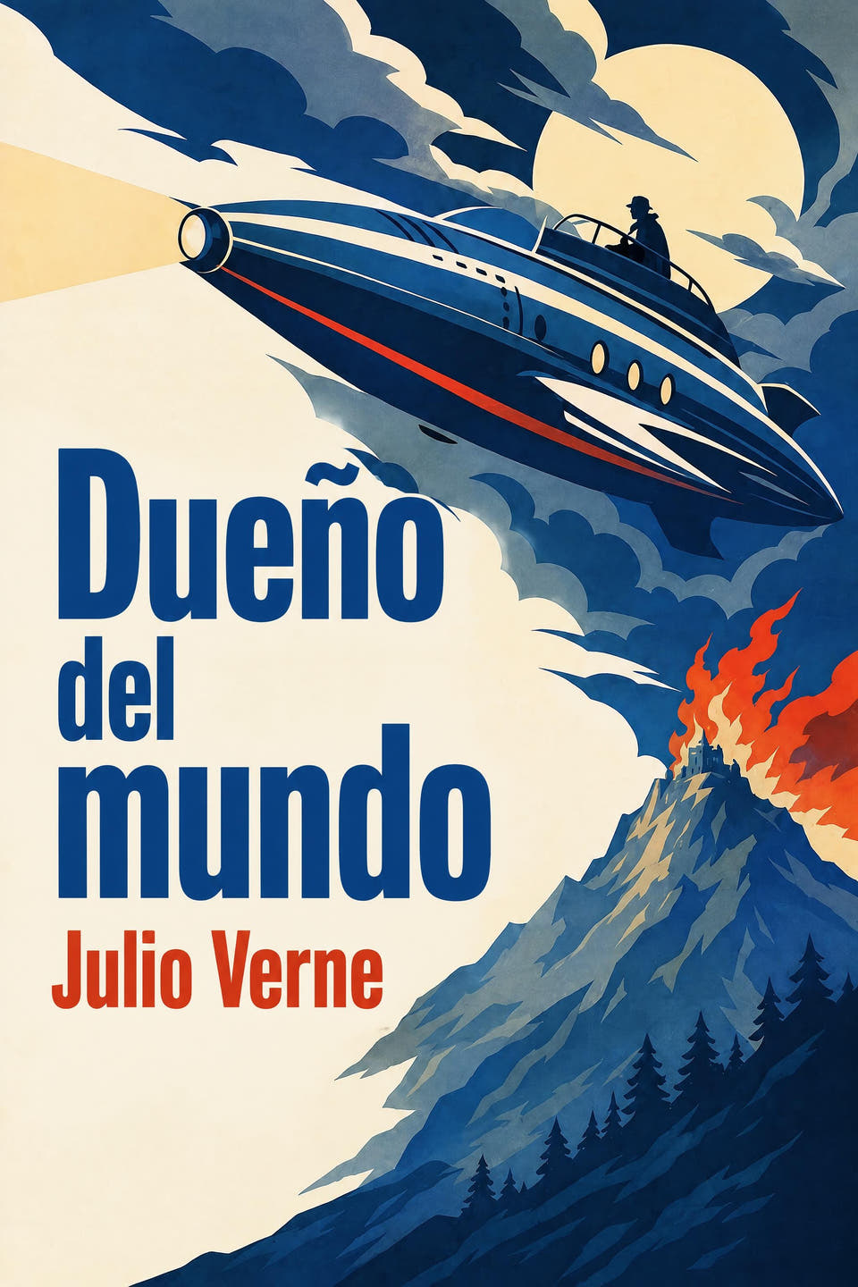 Dueño del mundo by Julio Verne, the cover