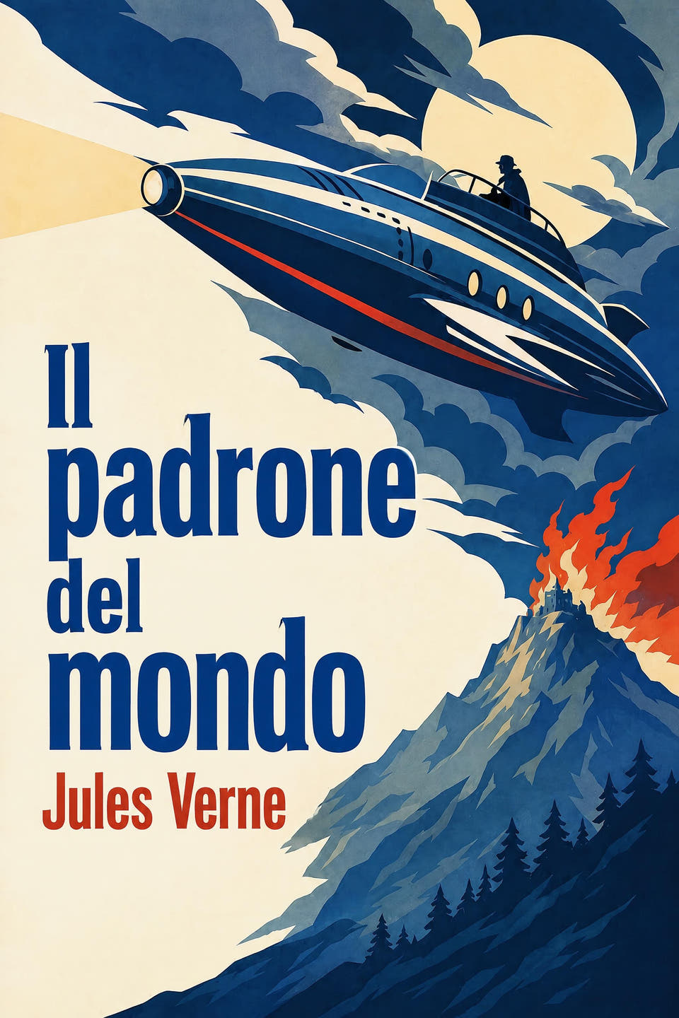 Il padrone del mondo by Jules Verne, the cover