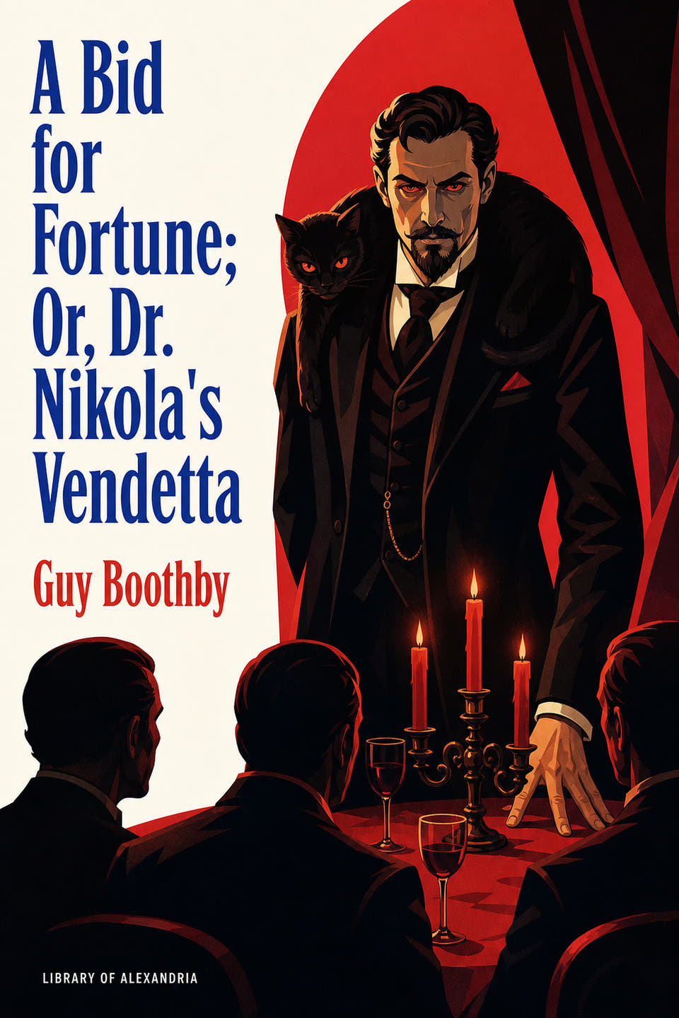 A Bid for Fortune; Or, Dr. Nikola's Vendetta by Guy Boothby, the cover