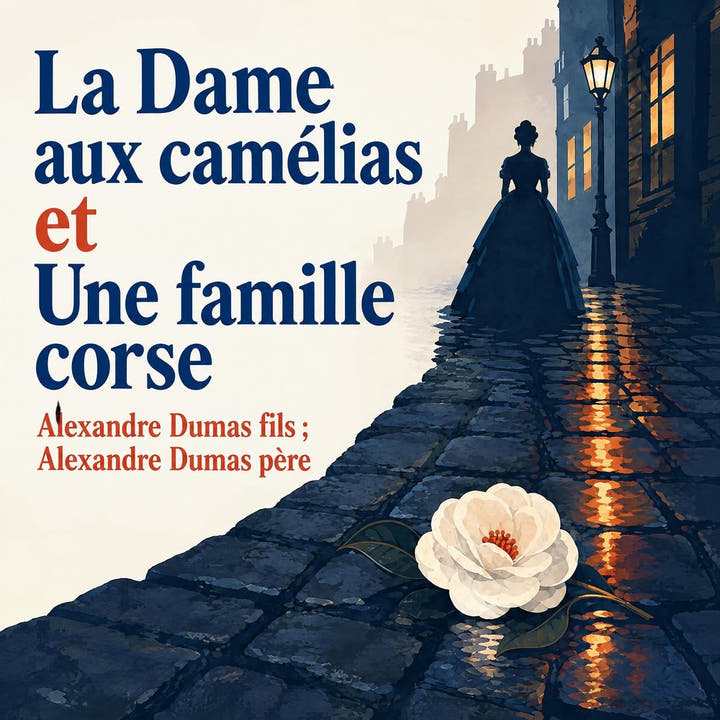 La Dame aux camélias et Une famille corse, the audiobook cover