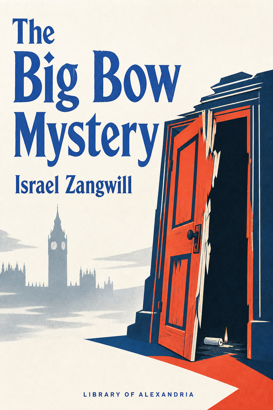 El misterio de Big Bow by Israel Zangwill, the cover