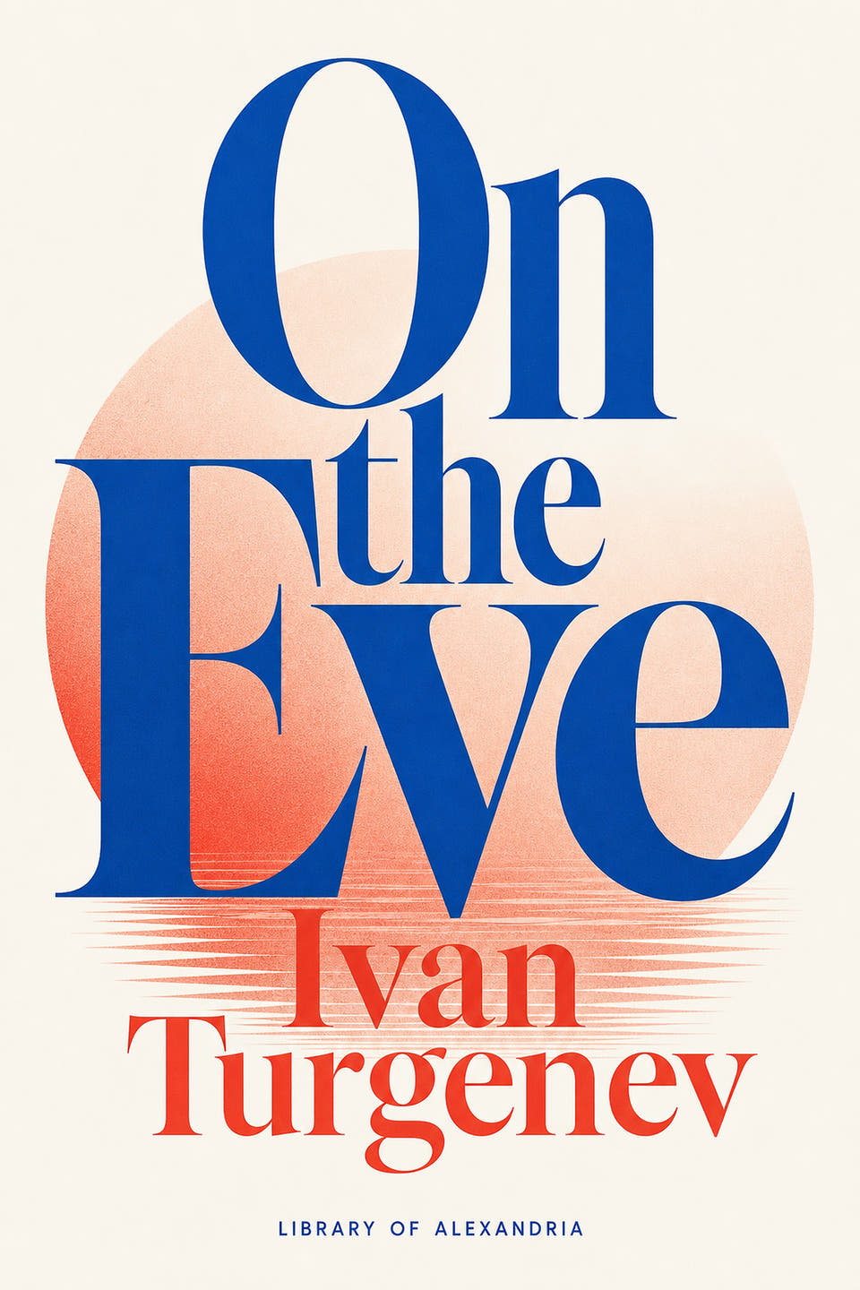 En vísperas by Iván Turguénev, the cover