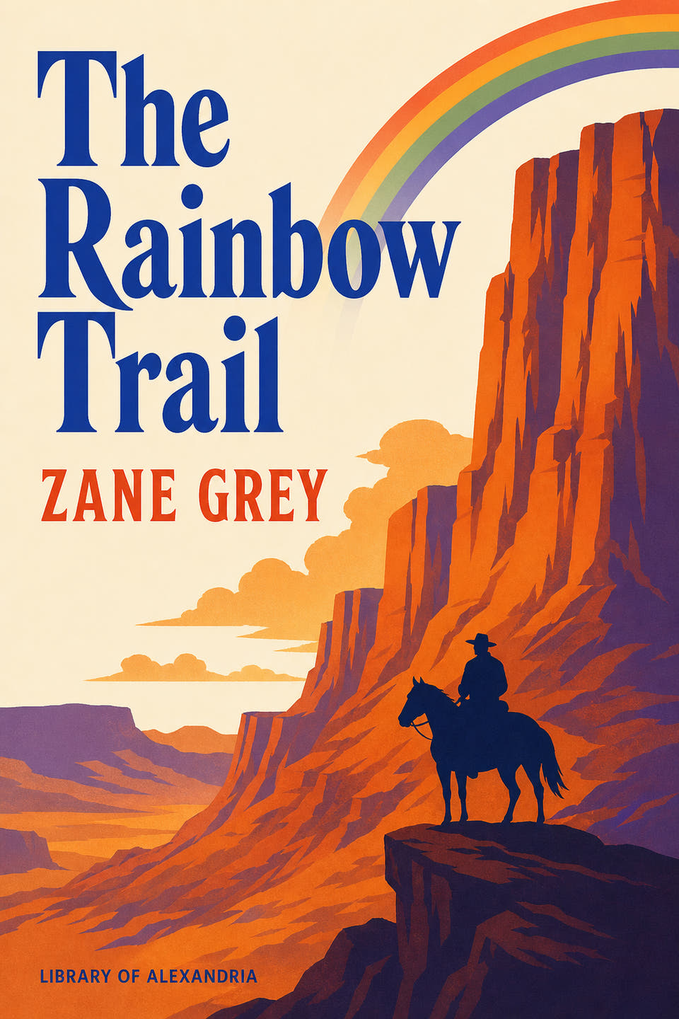 The Rainbow Trail by Zane Grey, the cover