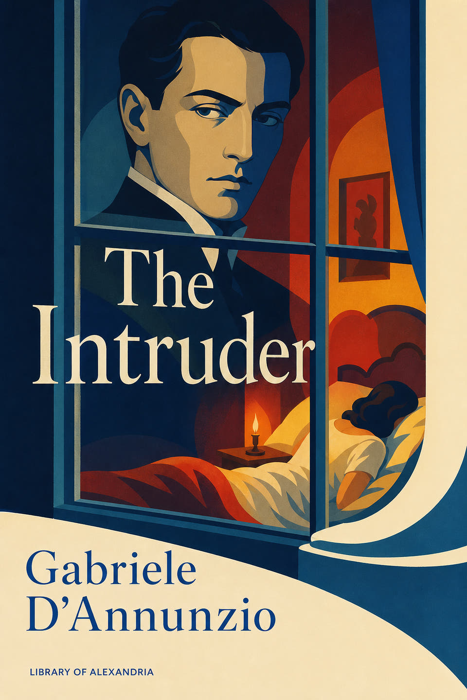 The Intruder by Gabriele D'Annunzio, the cover