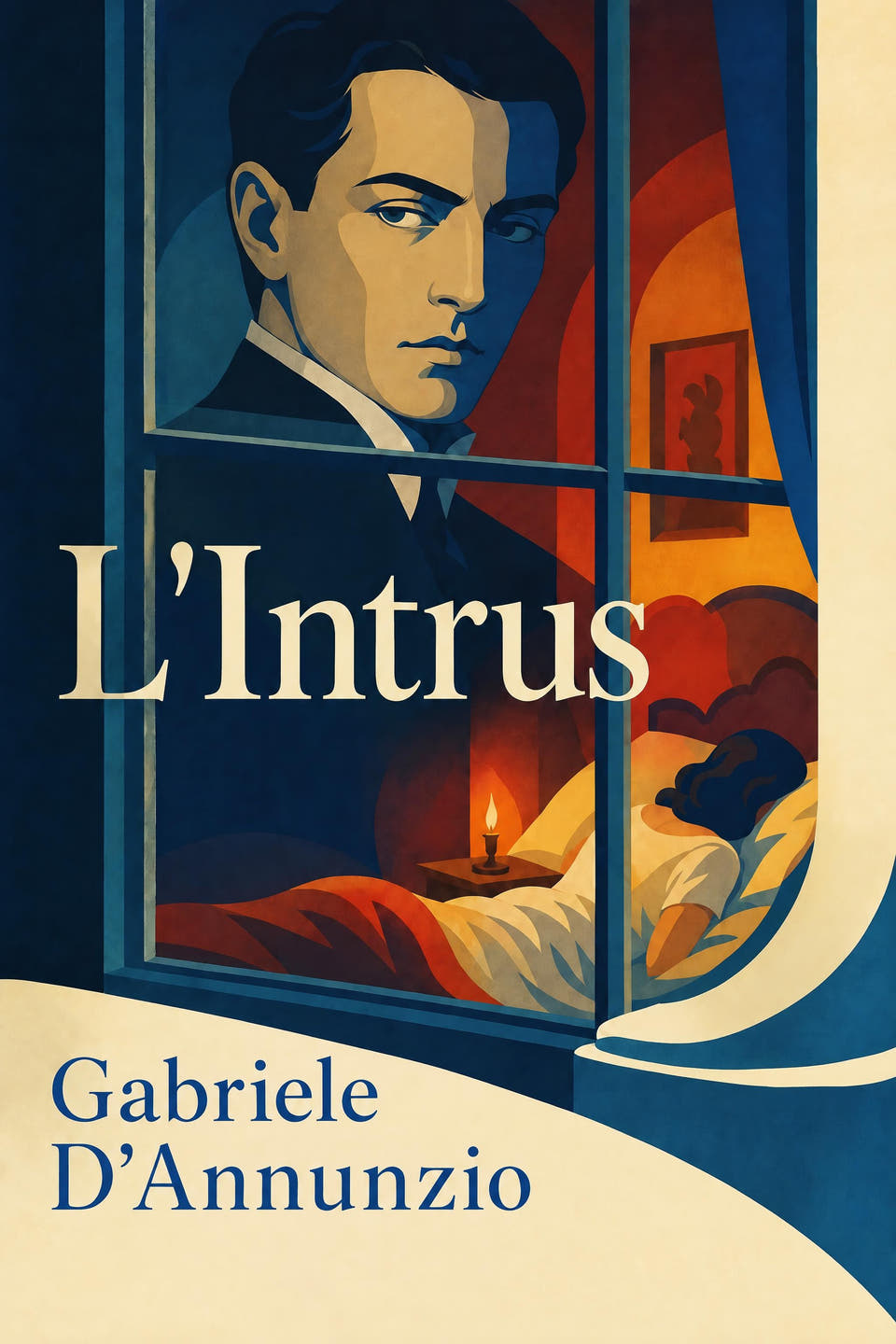 L'Intrus by Gabriele D'Annunzio, the cover