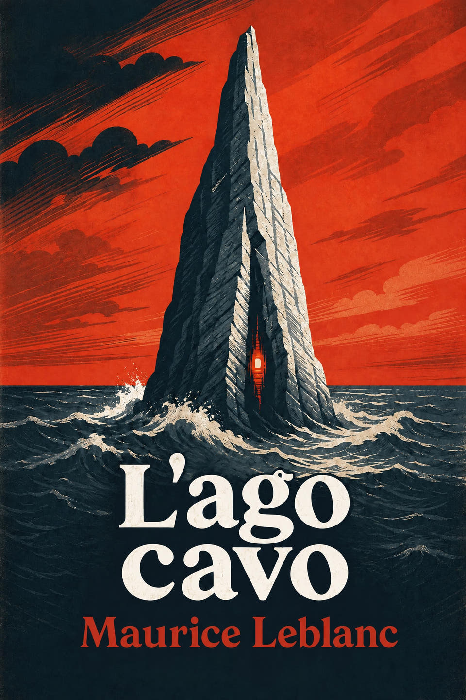 L’ago cavo by Maurice Leblanc, the cover