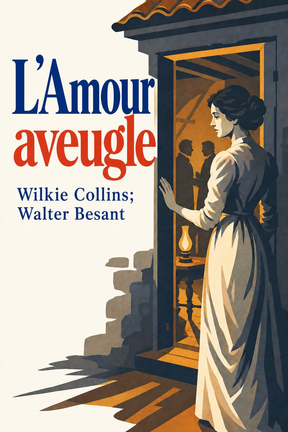 L’Amour aveugle by Wilkie Collins; Walter Besant, the cover