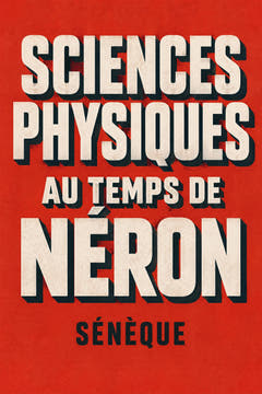 Sciences physiques au temps de Néron, the cover of this edition