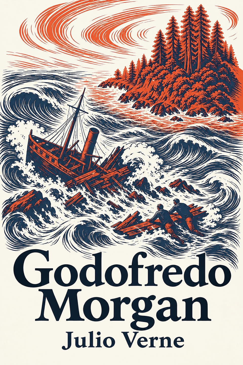 Godofredo Morgan by Julio Verne, the cover