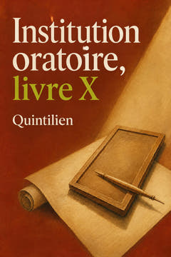 Institution oratoire, livre X, the cover of this edition