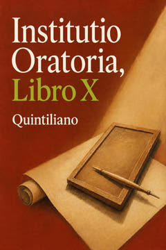 Institutio Oratoria, Libro X, the cover of this edition