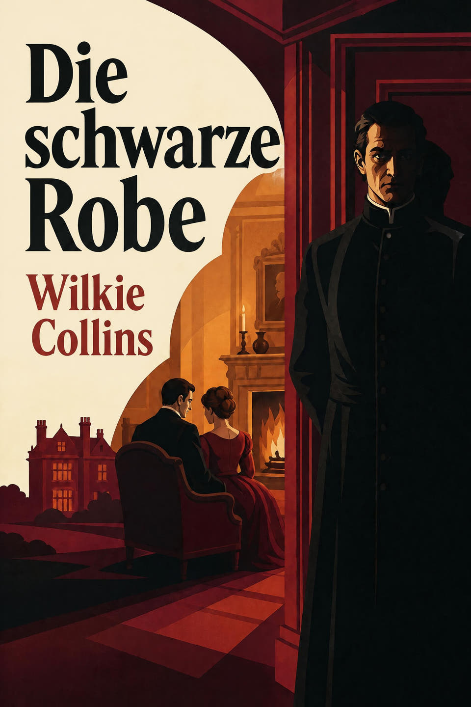 Die schwarze Robe by Wilkie Collins, the cover