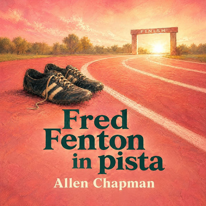 Fred Fenton in pista, the audiobook cover