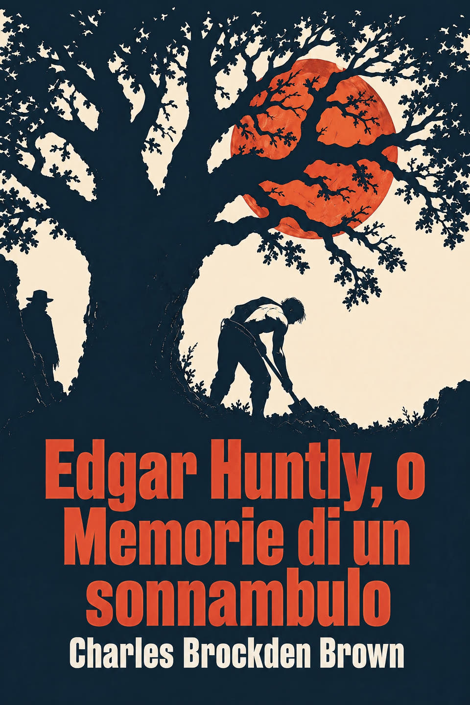 Edgar Huntly, o Memorie di un sonnambulo by Charles Brockden Brown, the cover