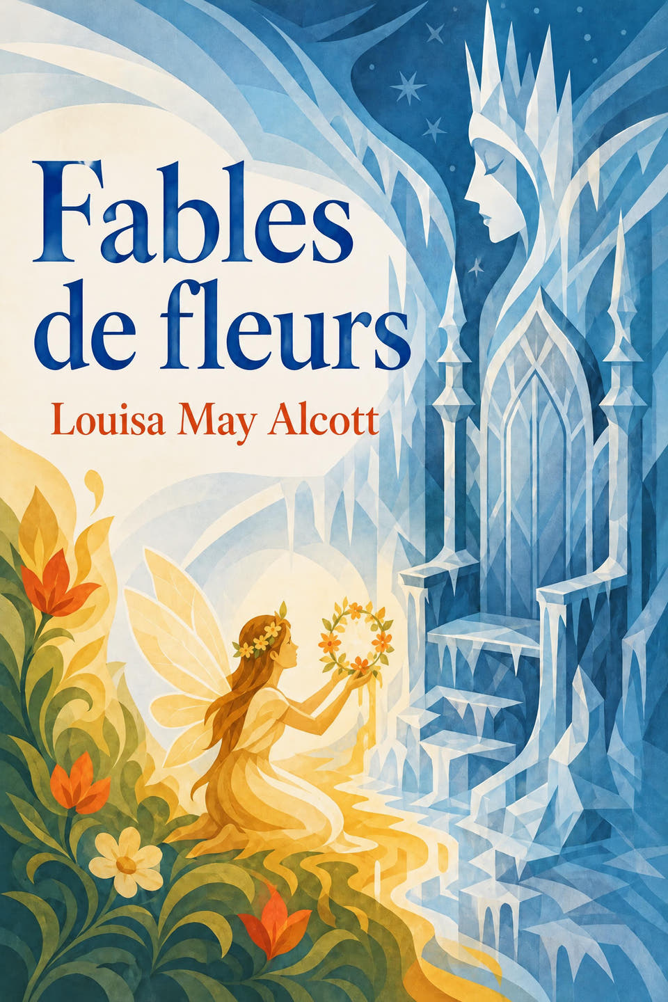 Fables de fleurs by Louisa May Alcott, the cover